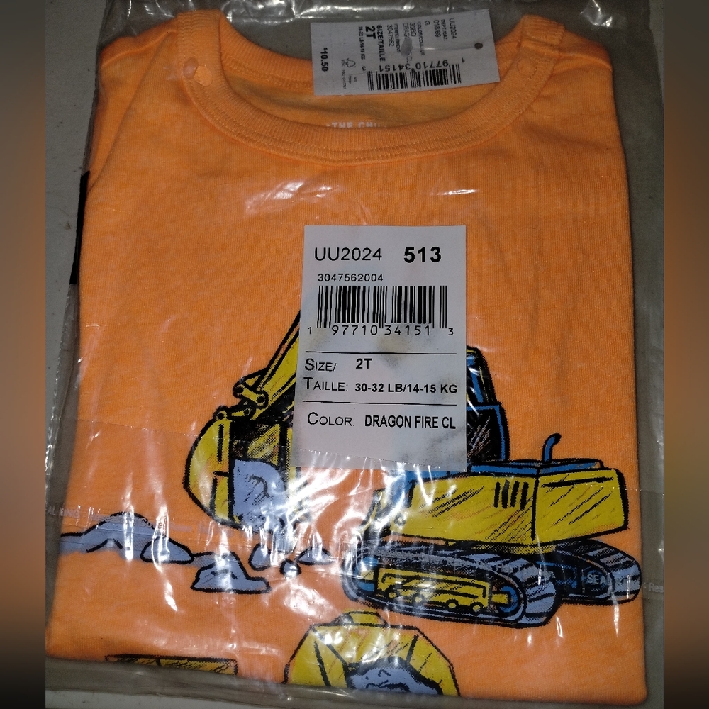 BNWT 2T construction t-shirt--Children Place--#64